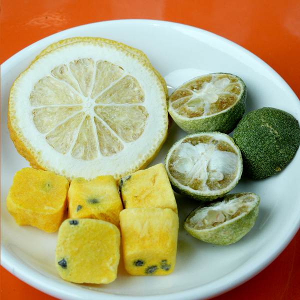 【维C爆炸组合】冻干柠檬干50g+冻干百香果180g+冻干小青桔80g