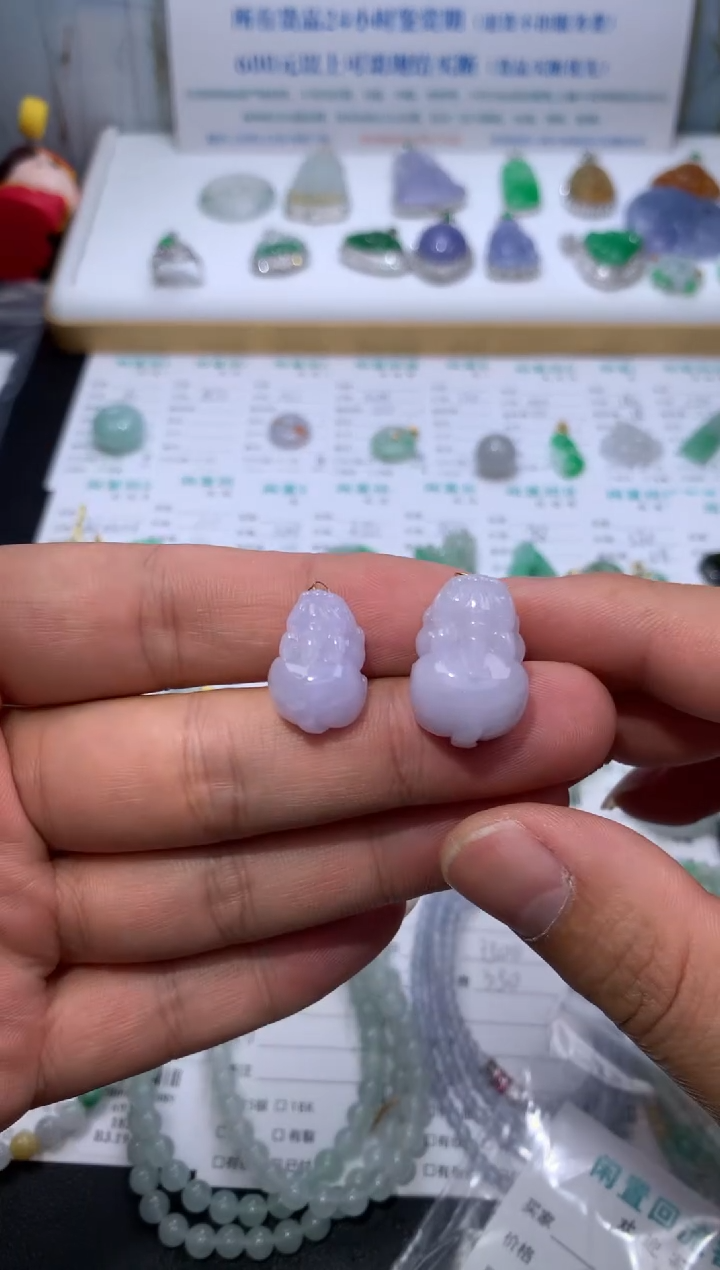 定制翡翠18K金镶嵌多样性商品随机发货*1