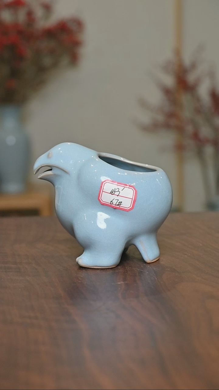 【闪购商品】其他鹰公道杯微瑕天青釉 朱家款