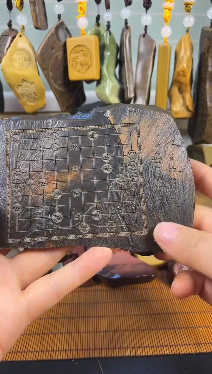 原石雕刻 默认打孔穿绳91