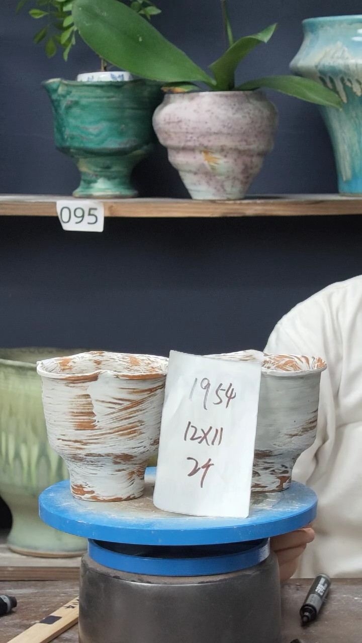 景德镇花盆默认微瑕1954