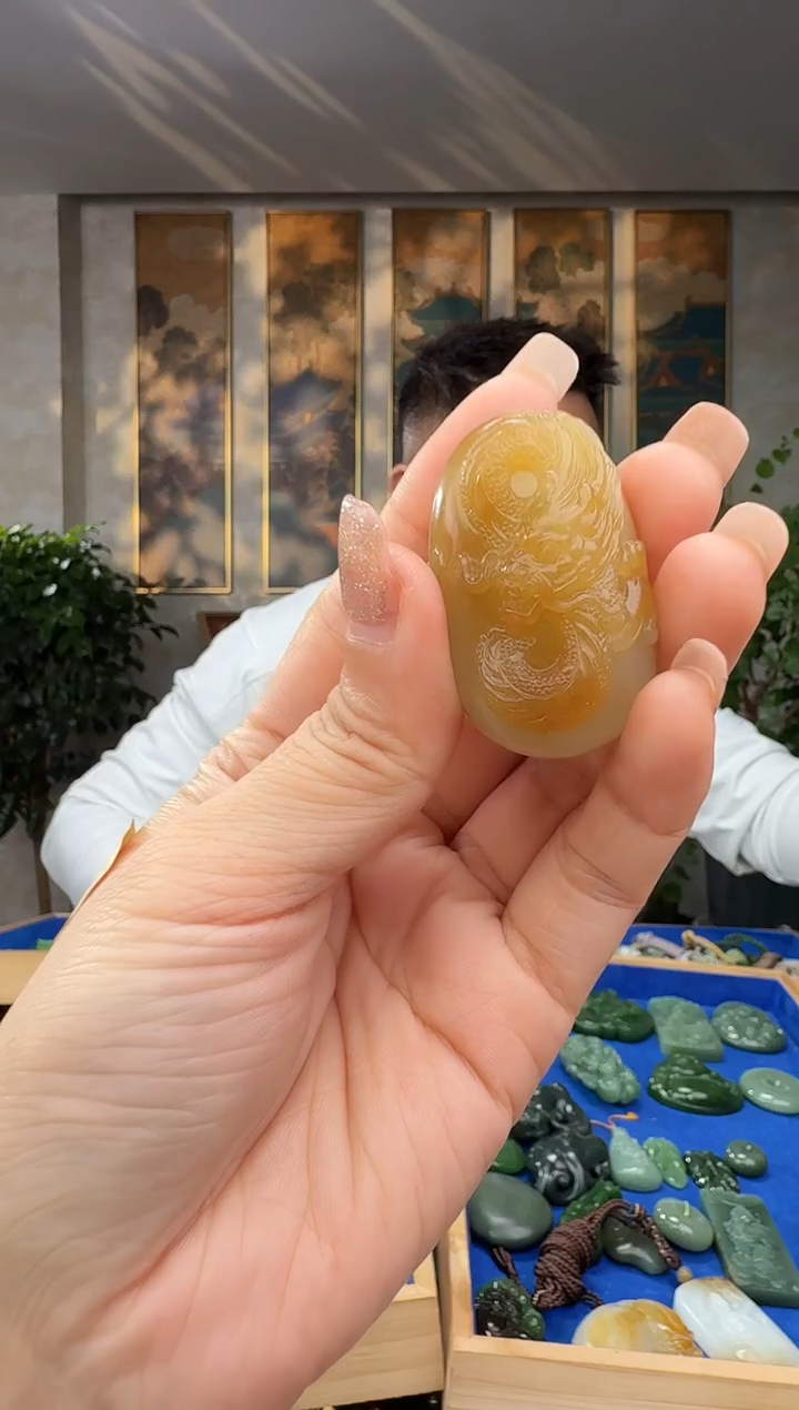 颈饰未镶嵌和田玉拍一发一