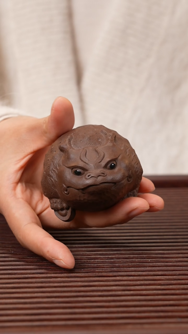 【闪购商品】紫砂茶宠紫泥龙蟾