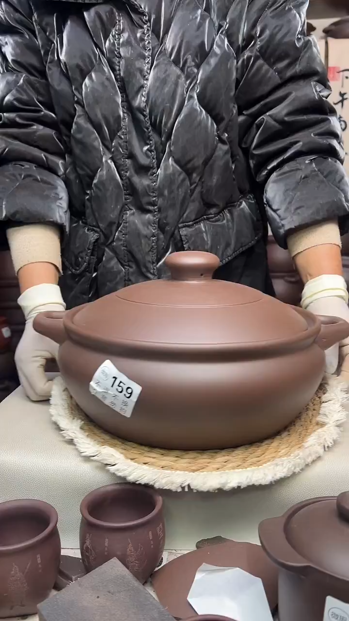 宜兴紫砂微瑕5.5升大火锅159