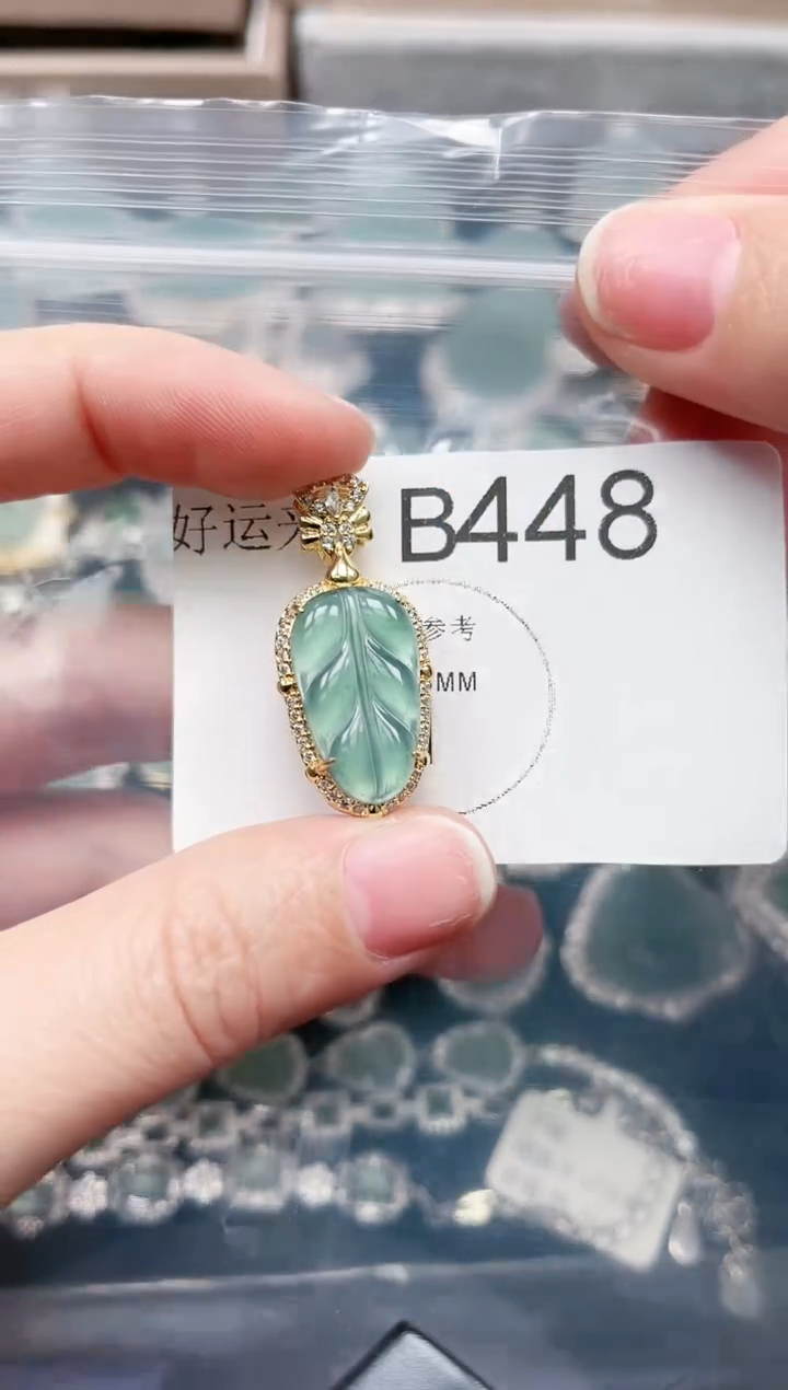 【闪购商品】翡翠颈饰未镶嵌448赠皮绳