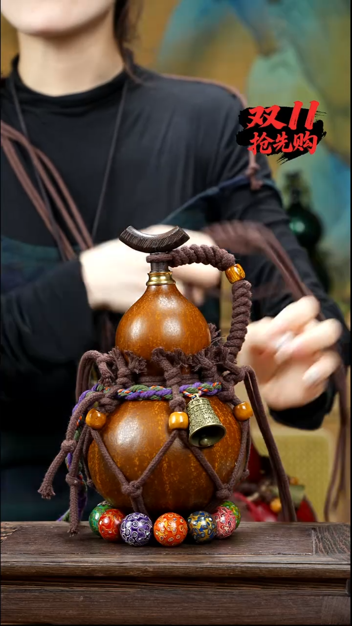 XB018-网兜款酒葫芦不包手串