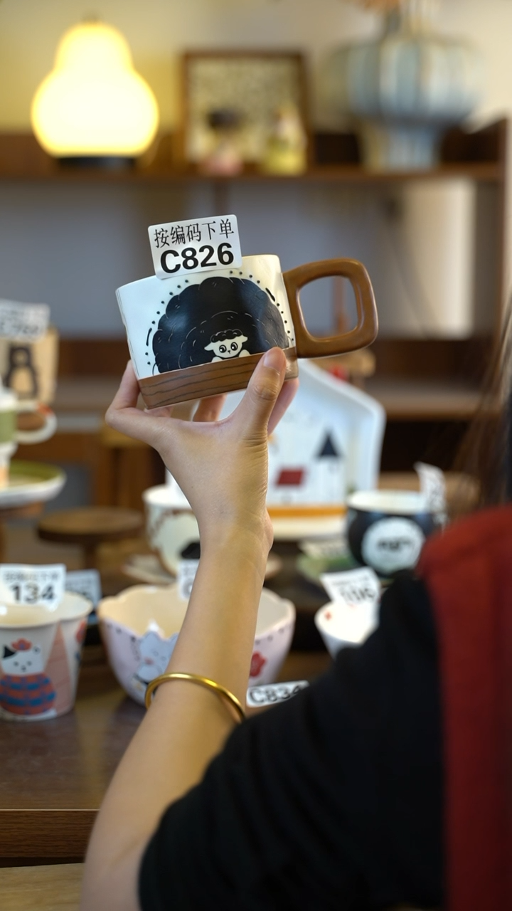 摆件陶C826 阿满屋手工手作陶瓷 