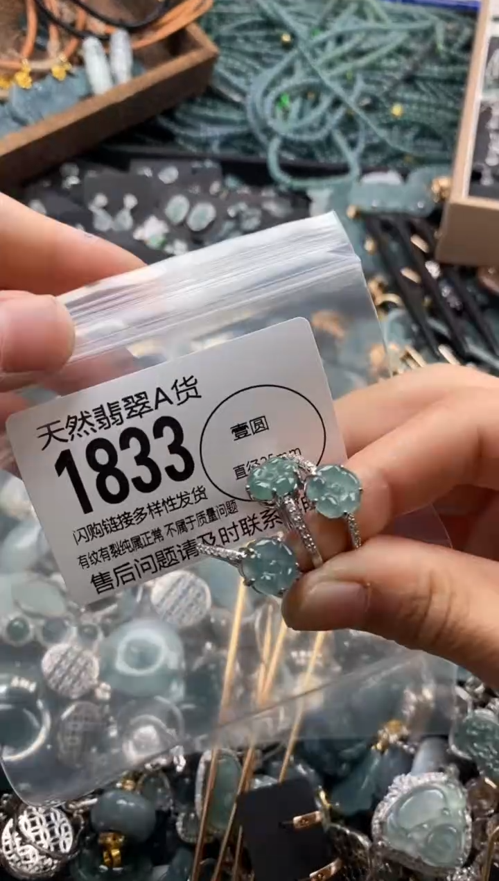 【闪购商品】翡翠颈饰未镶嵌多样性发其一1833
