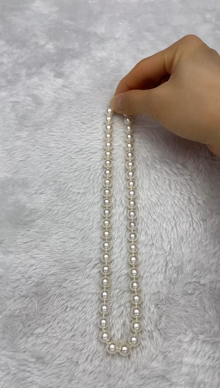 项链银S925镶嵌海水珍珠AK8.5-9mm