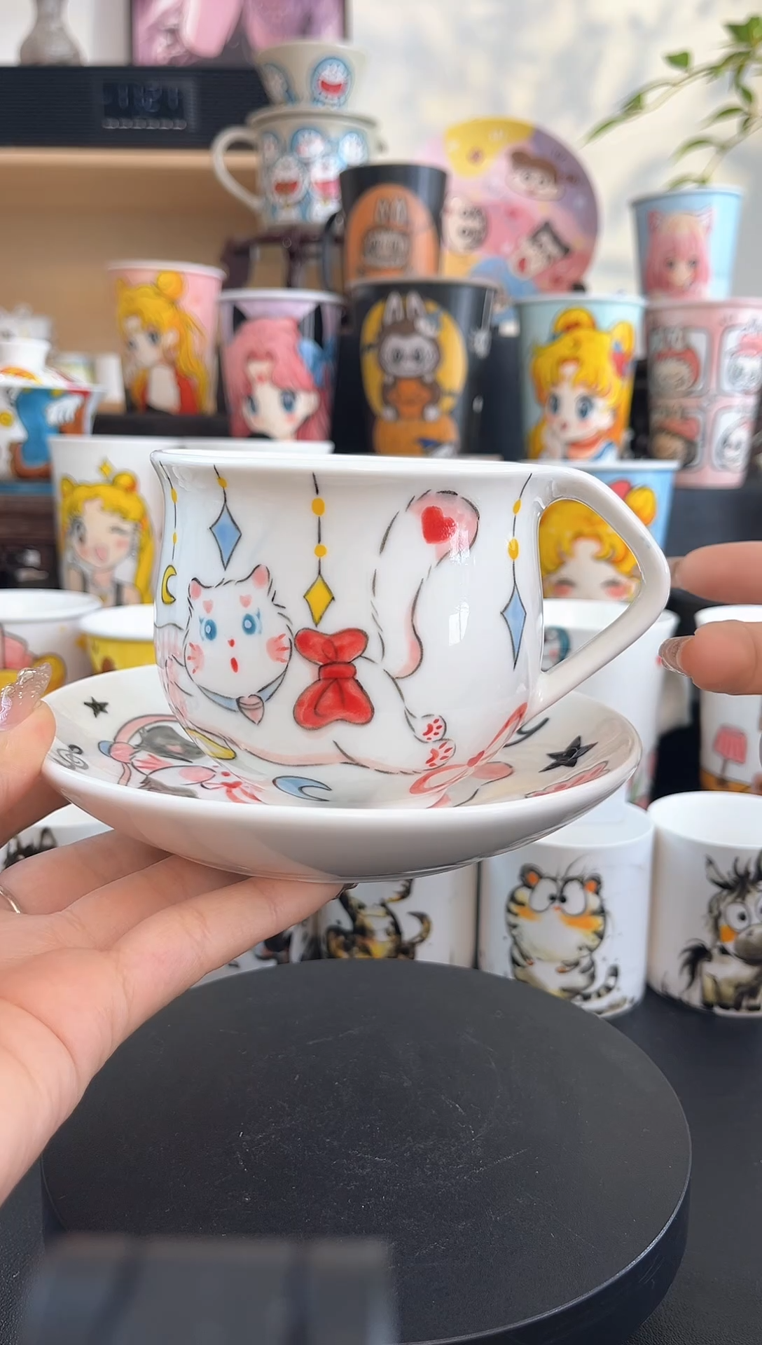 【闪购商品】摆件手工手绘陶瓷小杯杯