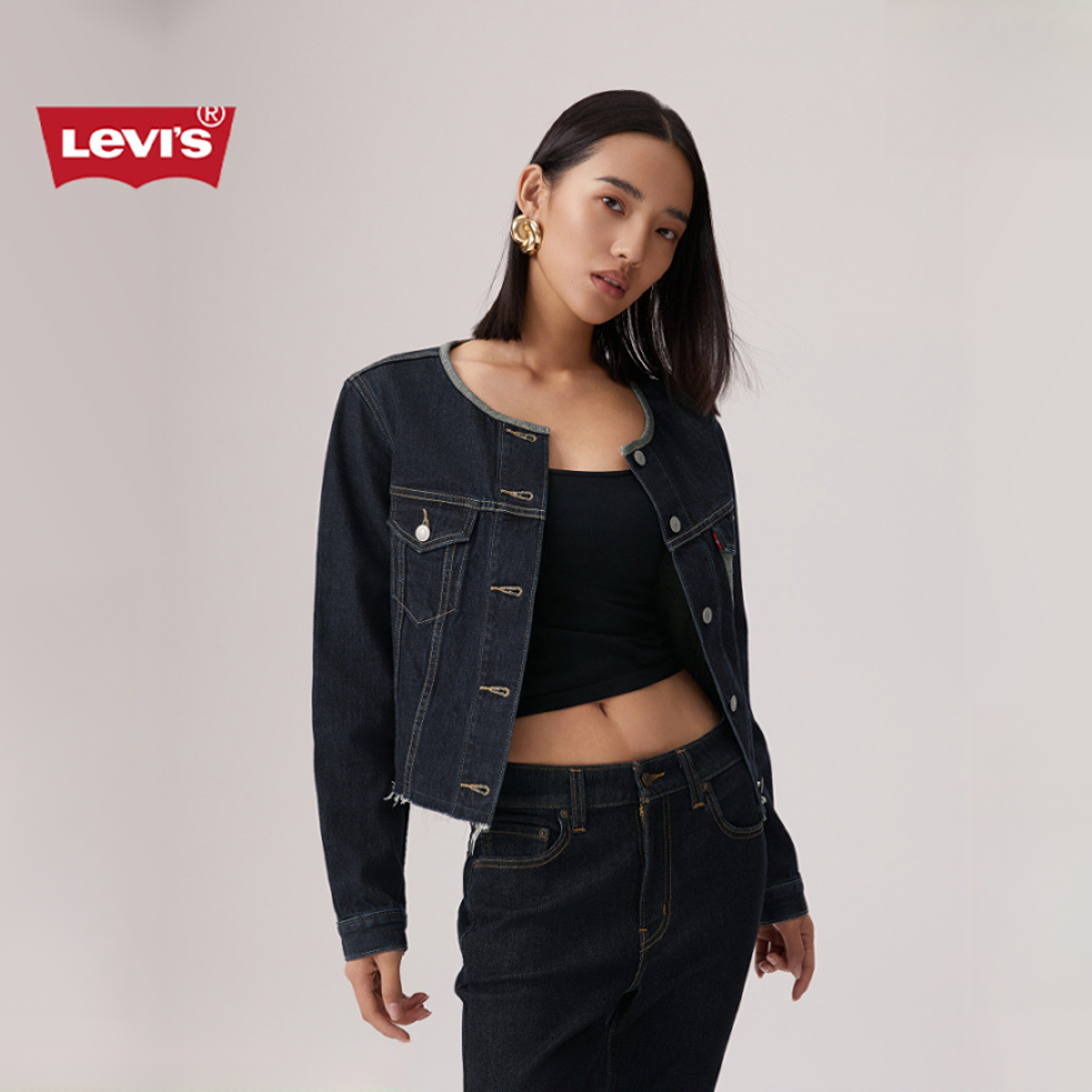 【商场同款】Levi's李维斯25年秋季新款女士拼色牛仔外套0052H