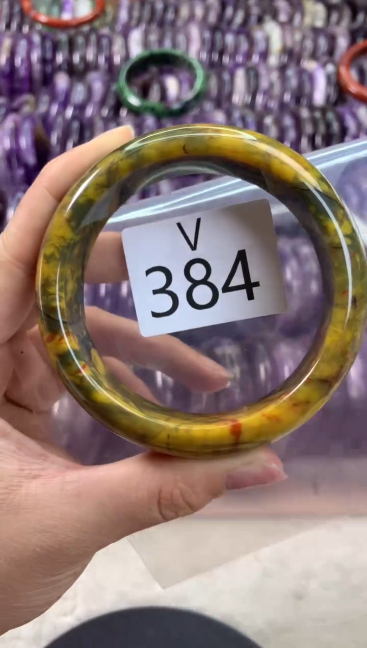 【闪购商品】水晶水晶手镯V未镶嵌384-60
