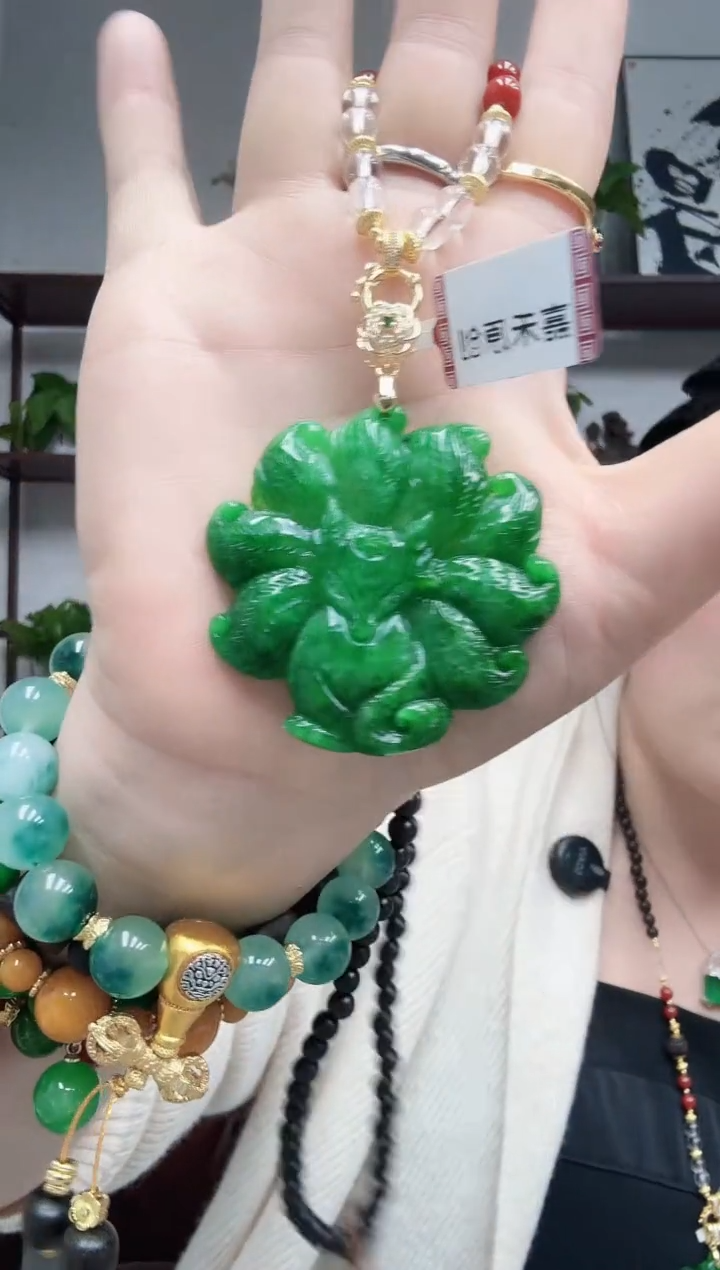 颈饰未镶嵌翡翠凤九套装