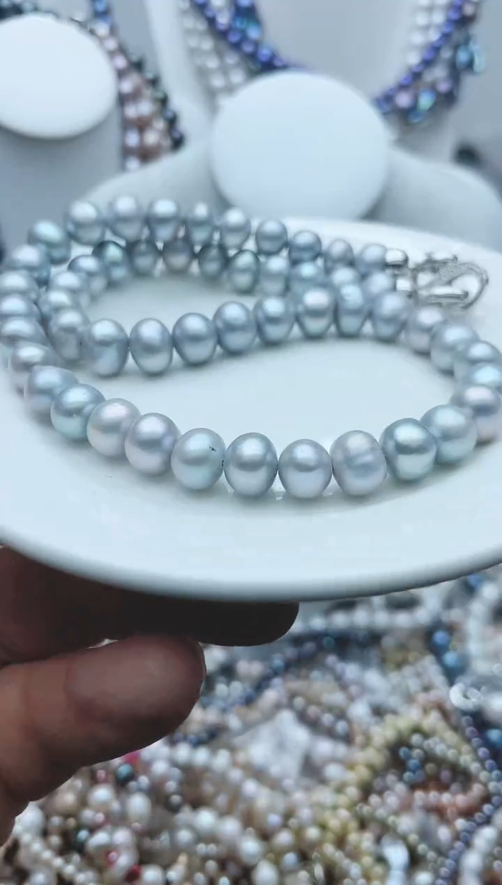 【闪购商品】淡水珍珠颈饰钛钢2