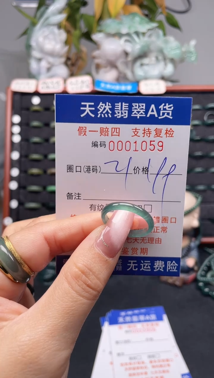 未镶嵌戒指翡翠21*1059