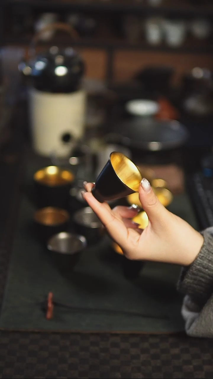 【闪购商品】松风舍 黑金系列撇口杯