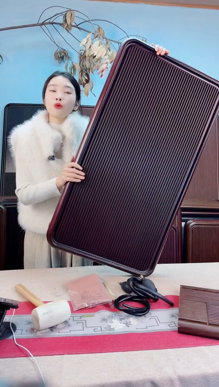 商*威千川红色款式茶盘90*50*5