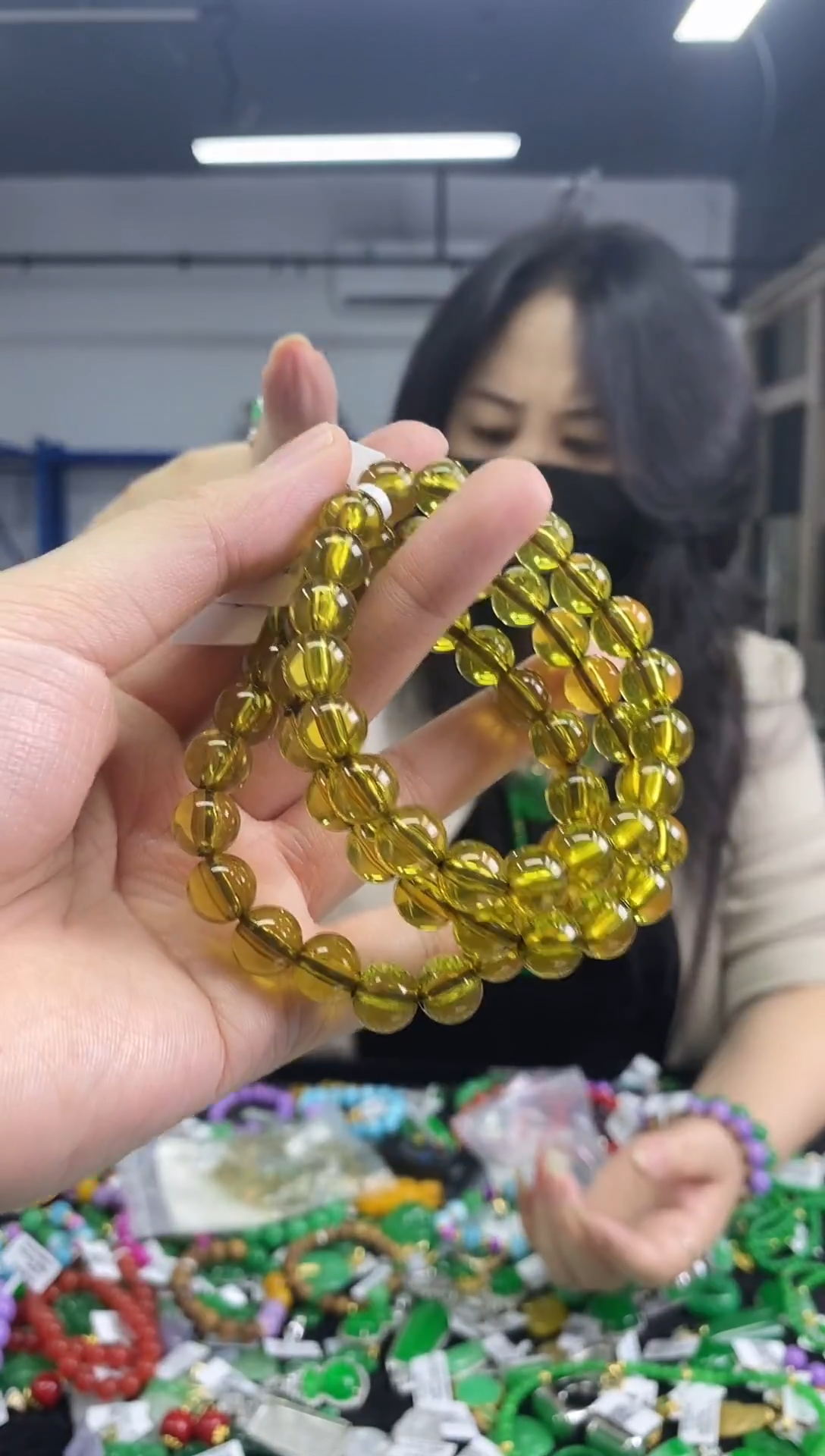 裸石蓝珀未镶嵌多样性发其一颜色微差