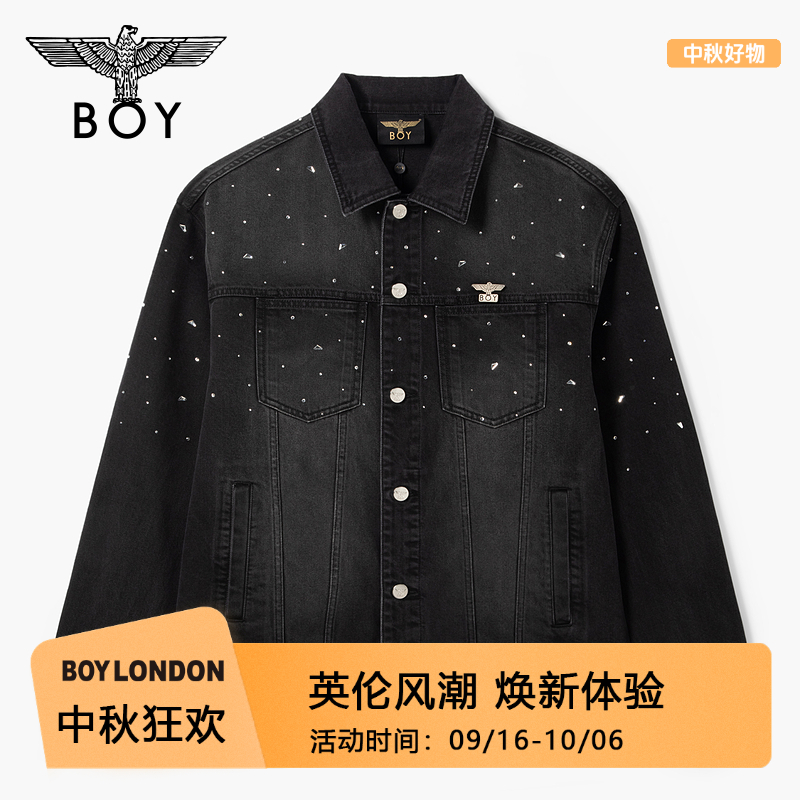 【星夜长明】BOYLONDON25新款春夏情侣款潮牌牛仔夹克外套N52002