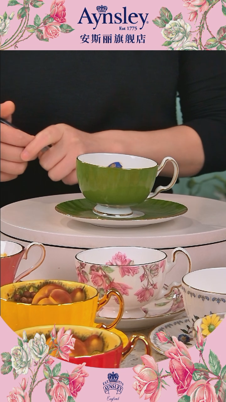 【闪购商品】新骨瓷小屋花园奥本绿色