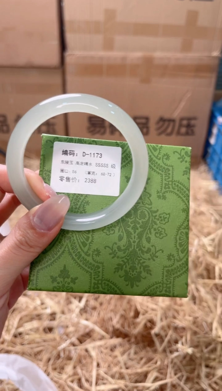 未镶嵌手镯石英质玉D-1173