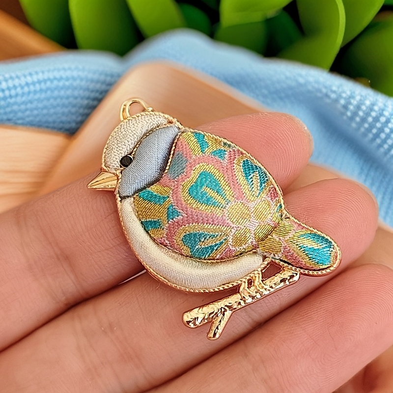 宋锦饰品压襟手工