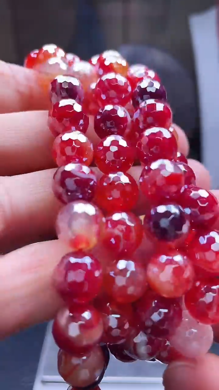 未镶嵌颈饰玛瑙/玉髓天然珠宝多切面血龙天晶【多样性拍一发一】