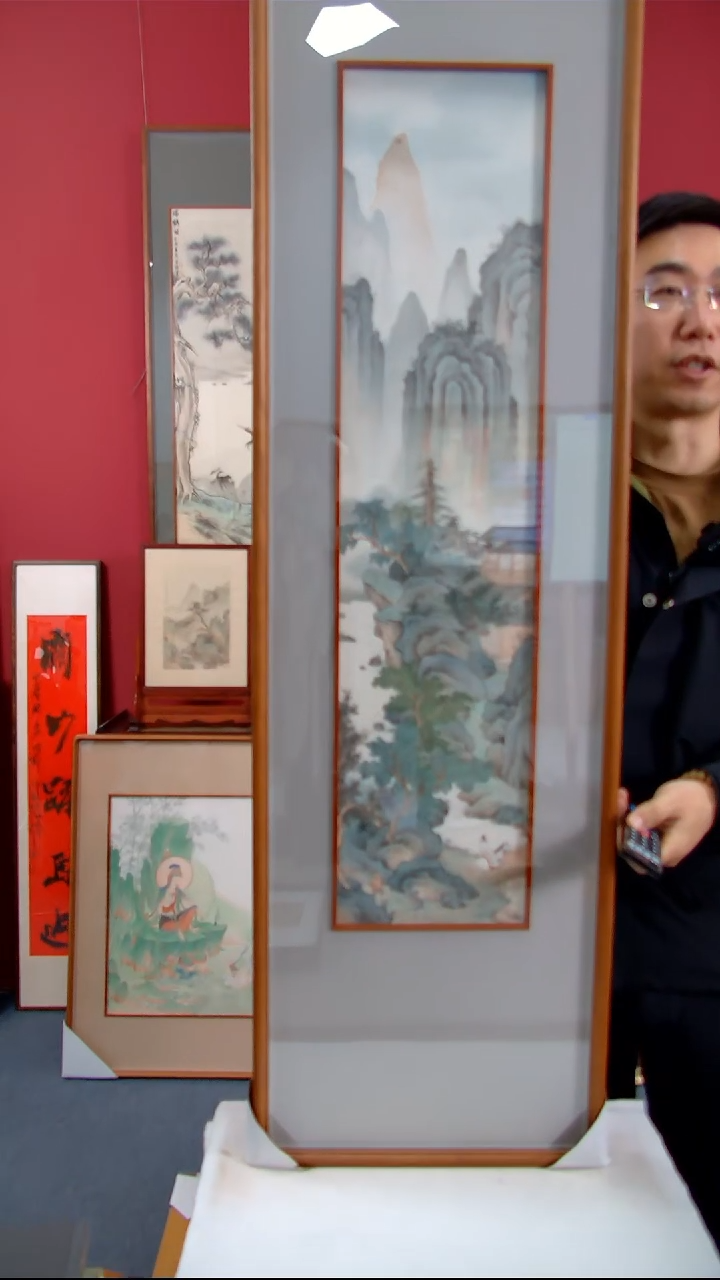 【闪购商品】国画丁奕《骑马访友图》装裱140*38