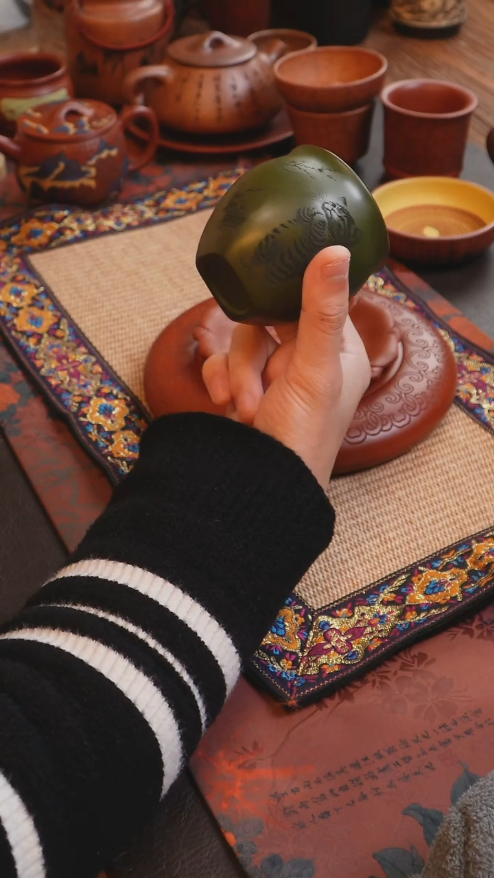 茶杯紫砂紫砂见素 紫砂水缸杯