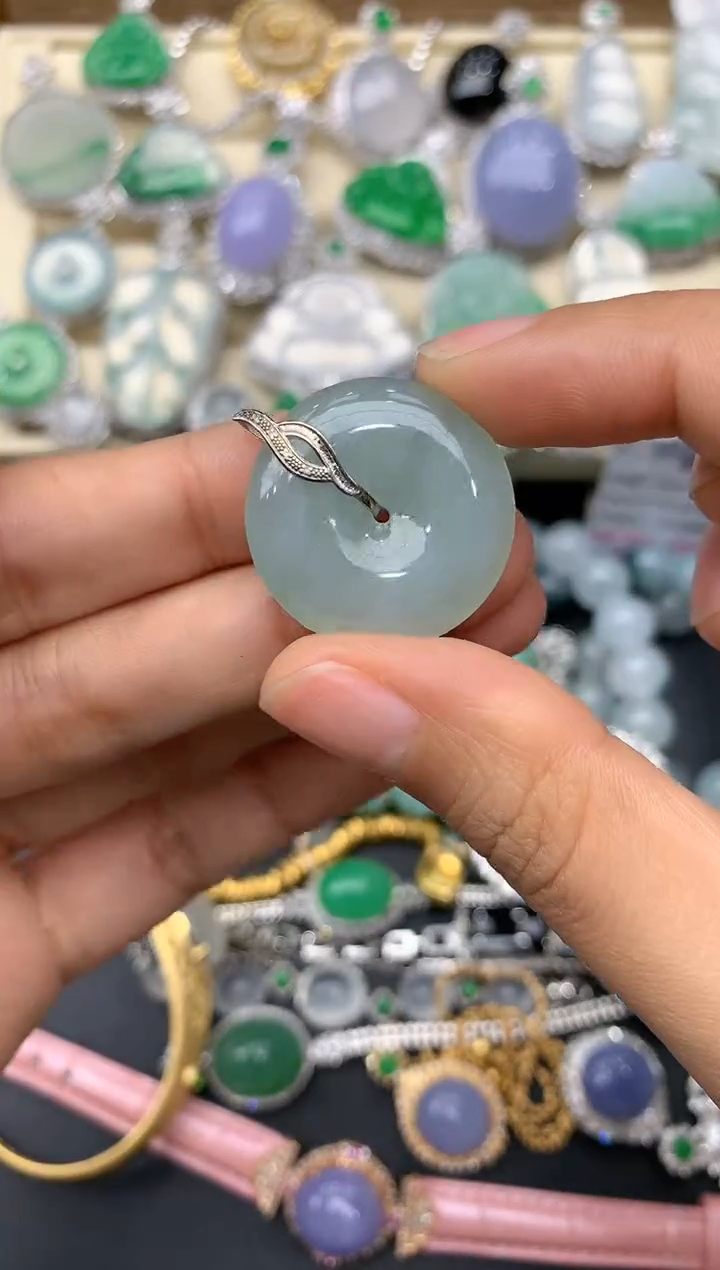 【闪购商品】翡翠颈饰18K金镶嵌67-中国好珍宝