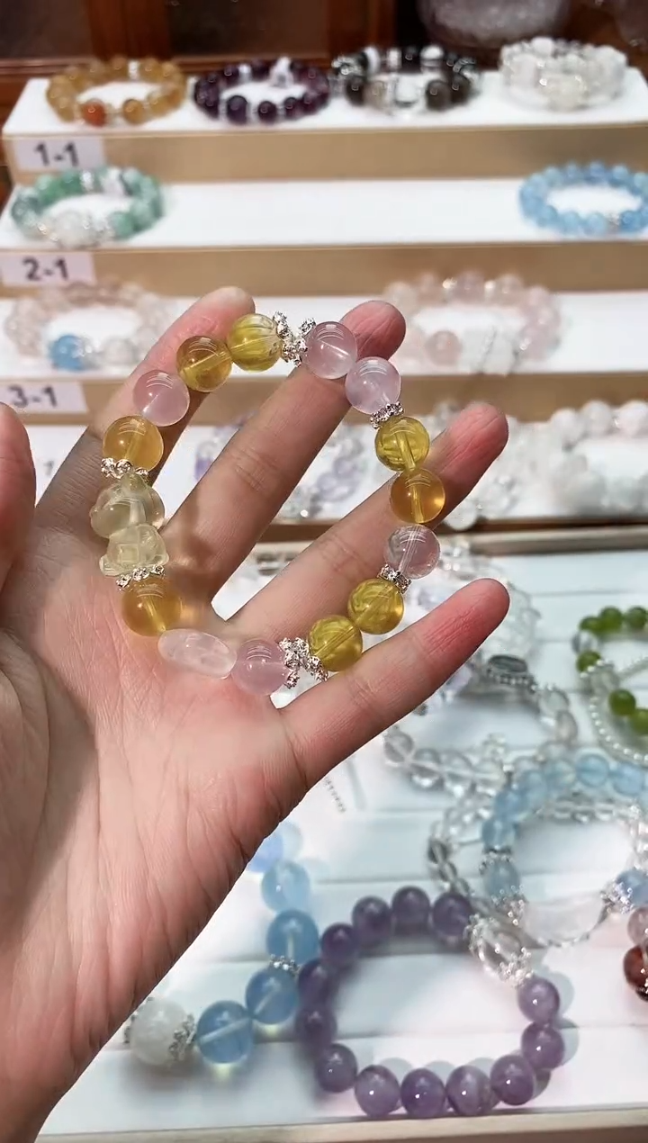 【闪购商品】水晶手串未镶嵌黄萤石手串