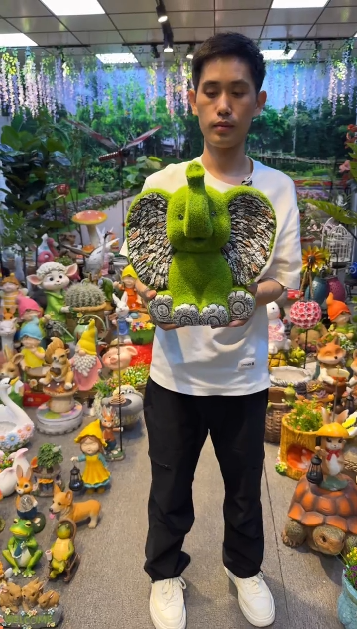 无花朵花园庭院摆件&00&