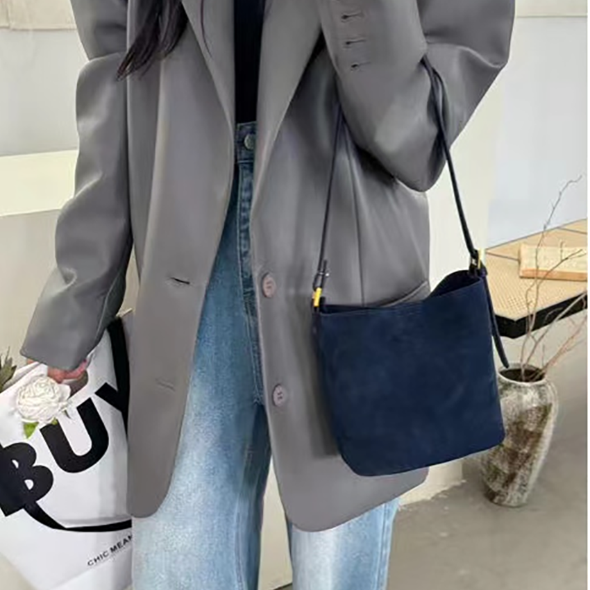 【Show Mi】XKY-10038-墨水蓝-轻奢小众时尚百搭女士包