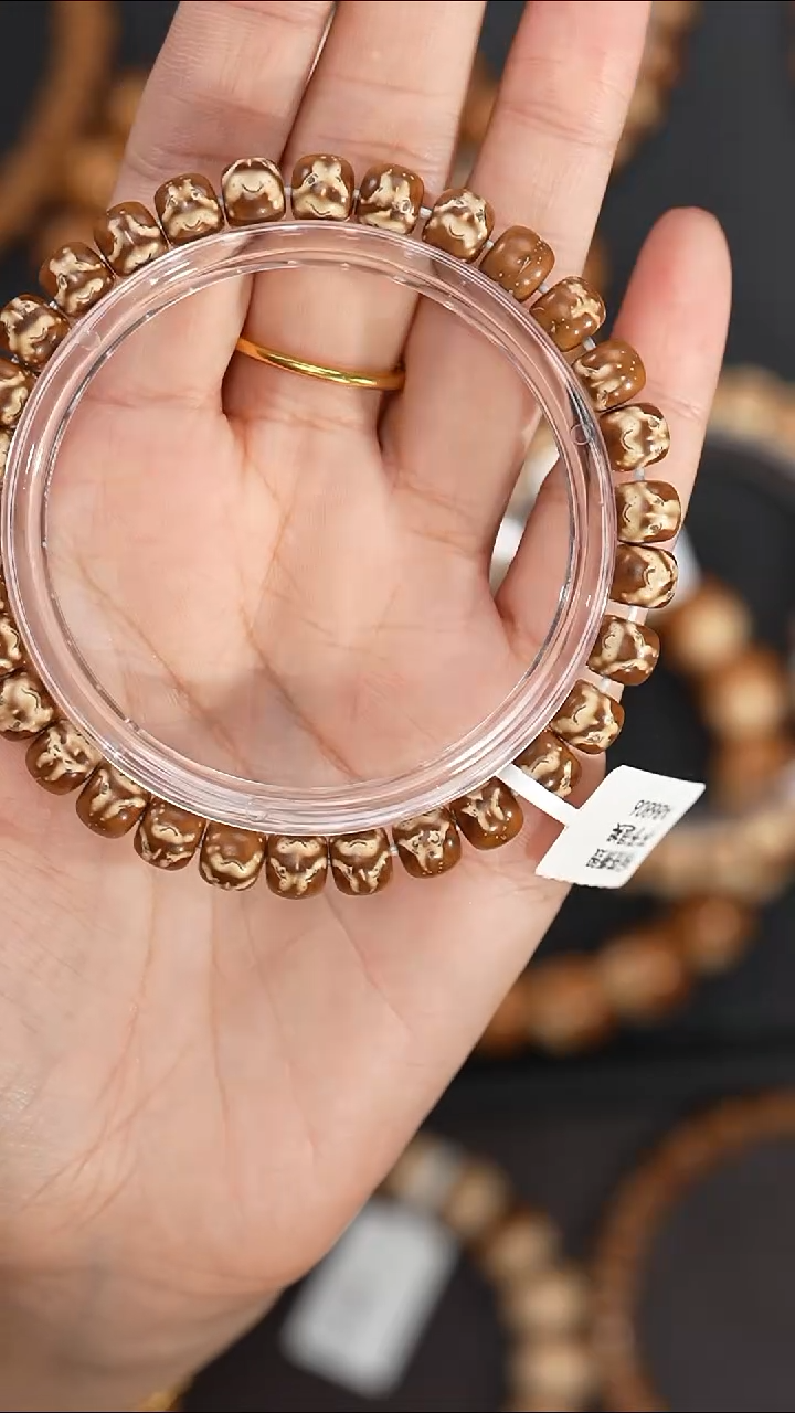 手串紫金鼠8mm6806鬼脸实心鼠