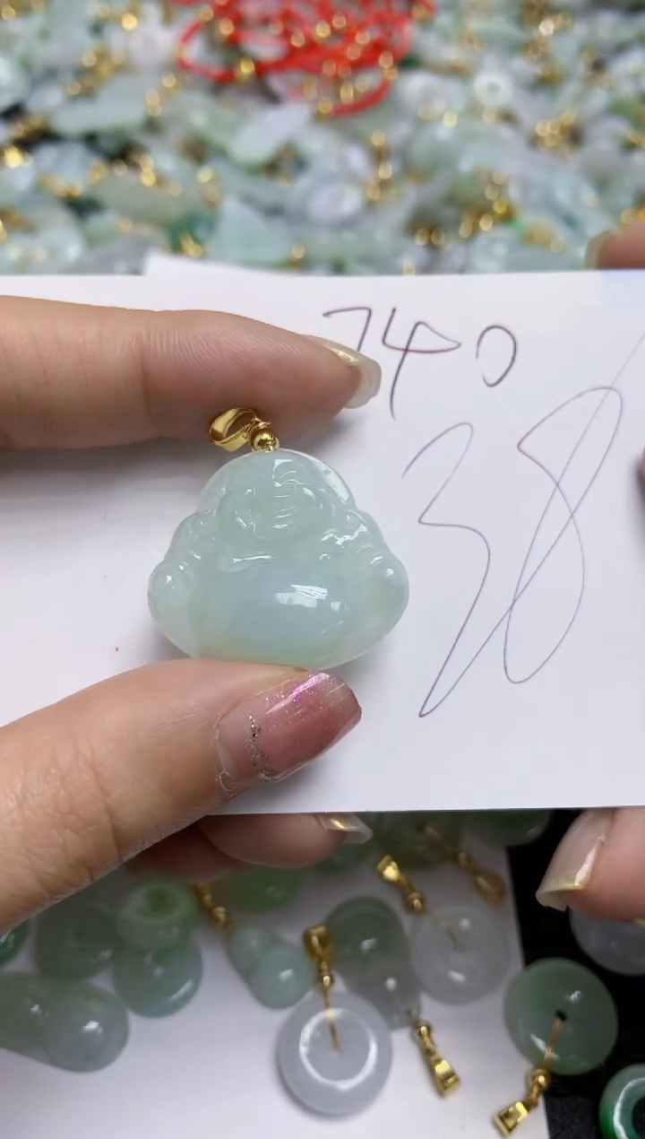 【闪购商品】翡翠颈饰合金天然翡翠A货