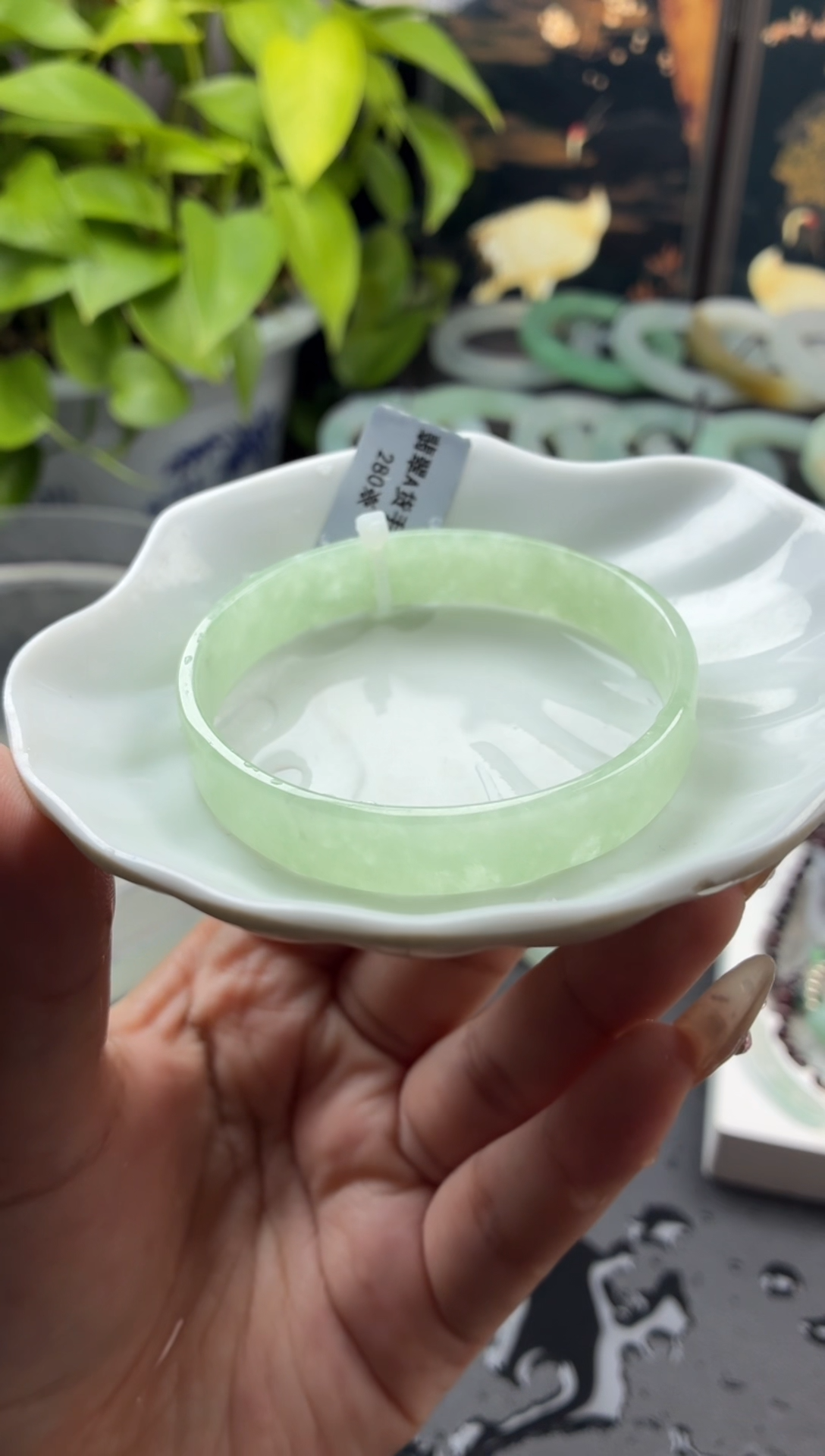 定制翡翠手镯未镶嵌11号叮当镯 55以内