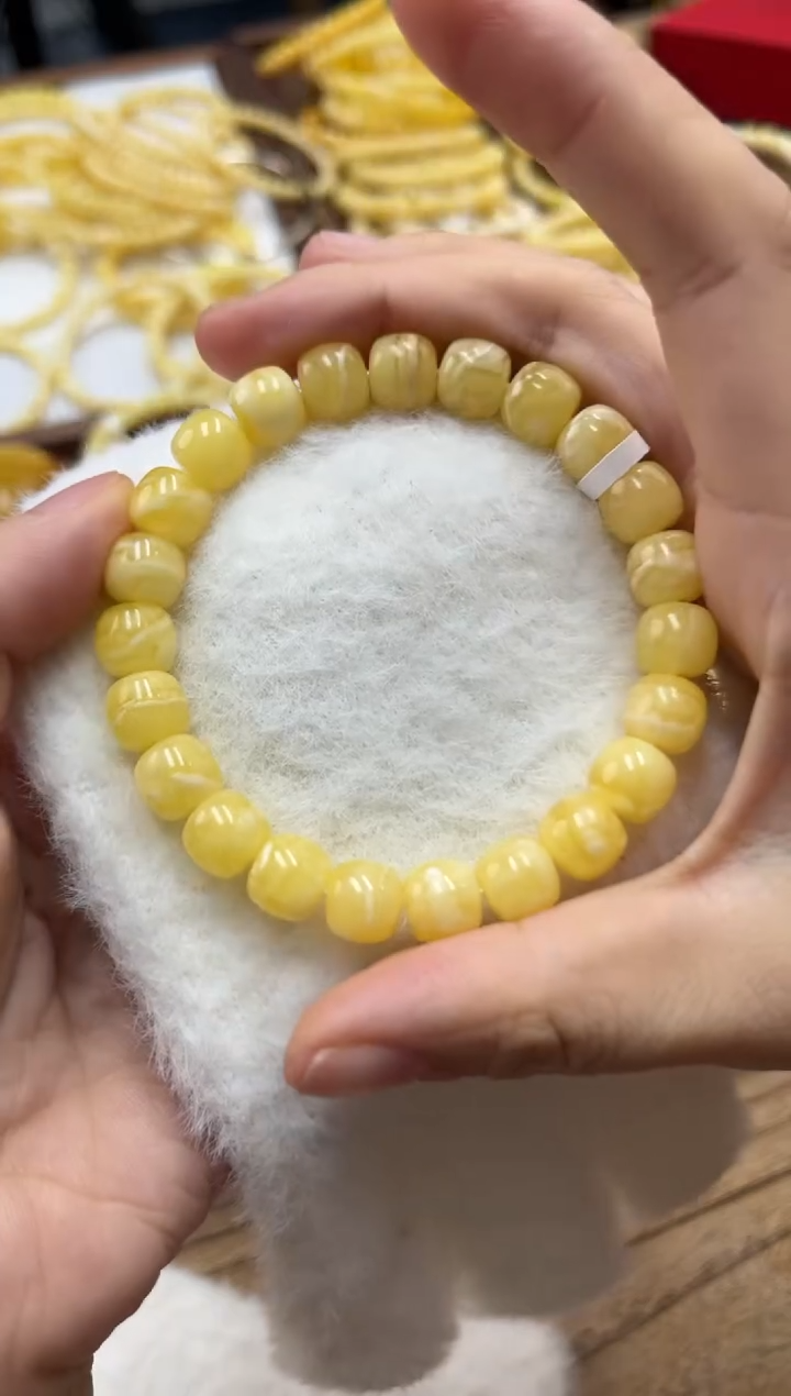 【闪购商品】蜜蜡裸石未镶嵌蜜蜡手串没品控