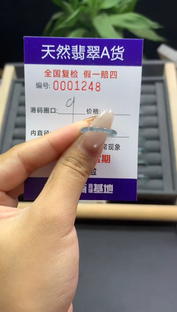 未镶嵌戒指翡翠天然  1248