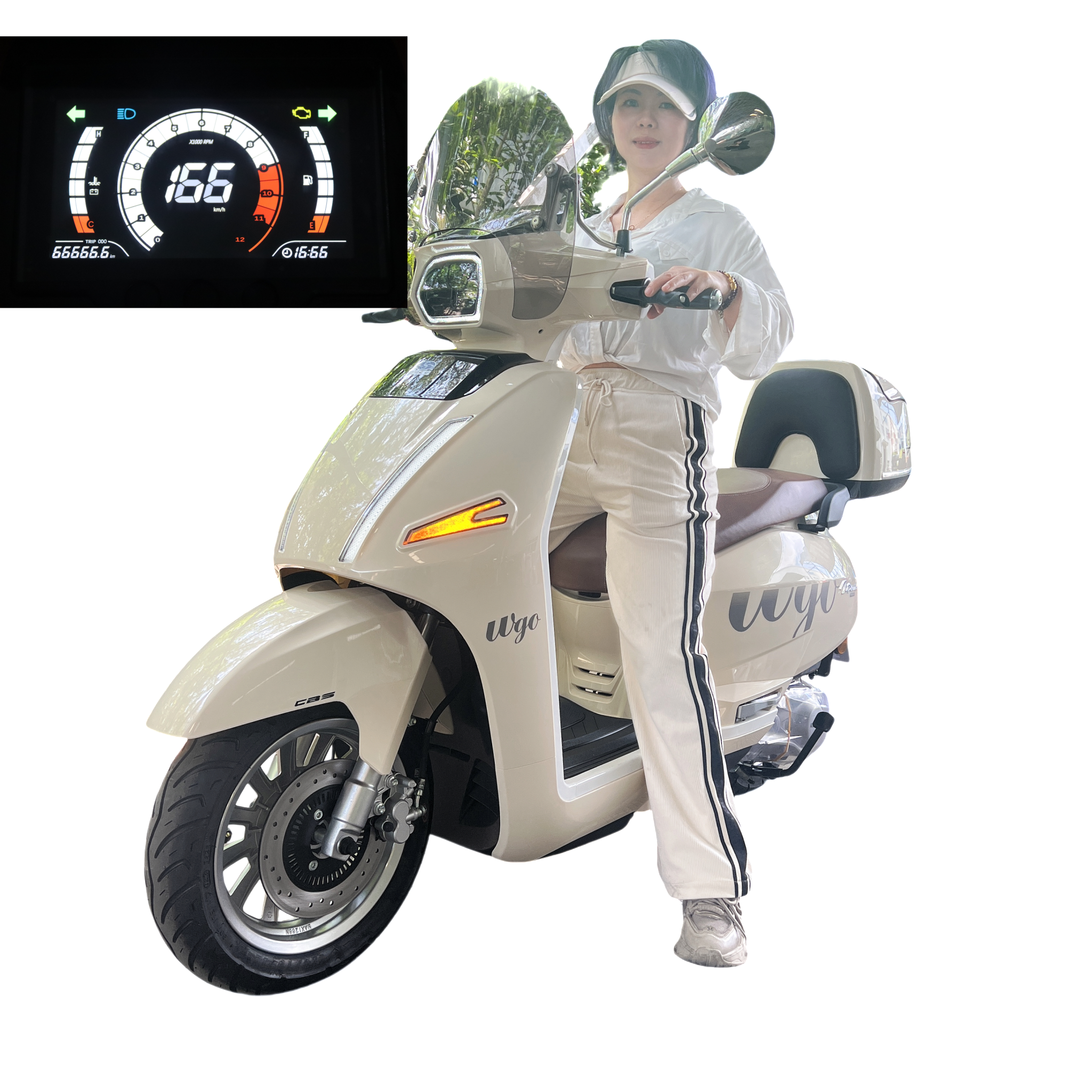 嘉陵工业嘉鹏125CC强制风冷踏板车本田同款X25液晶仪表