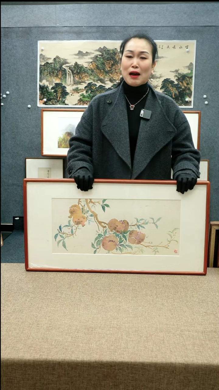 【闪购商品】国画42*82文诚老师花鸟