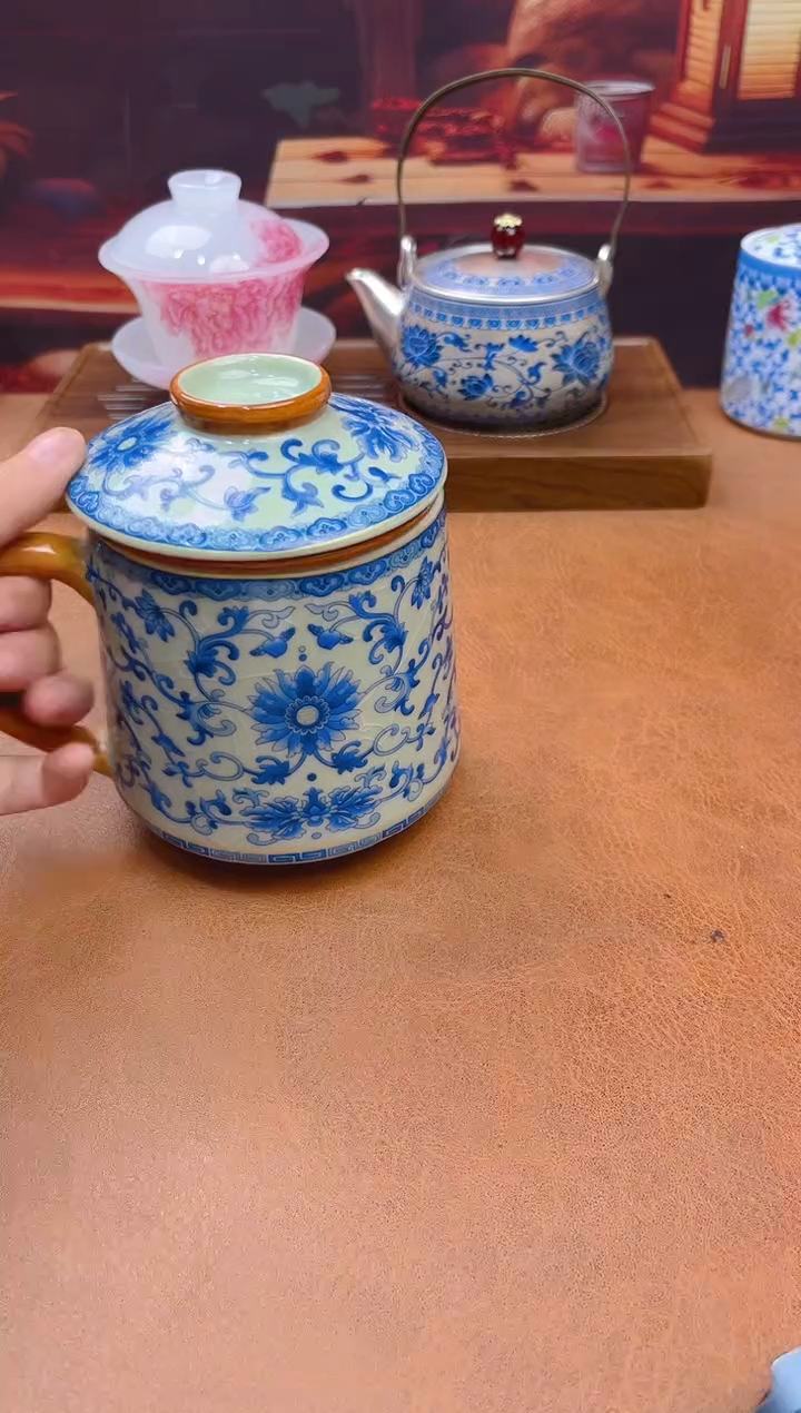 陶瓷茶具摆件旅行套组