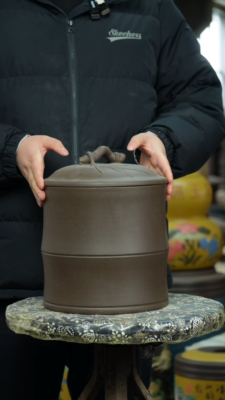 宜兴原矿紫砂茶叶罐