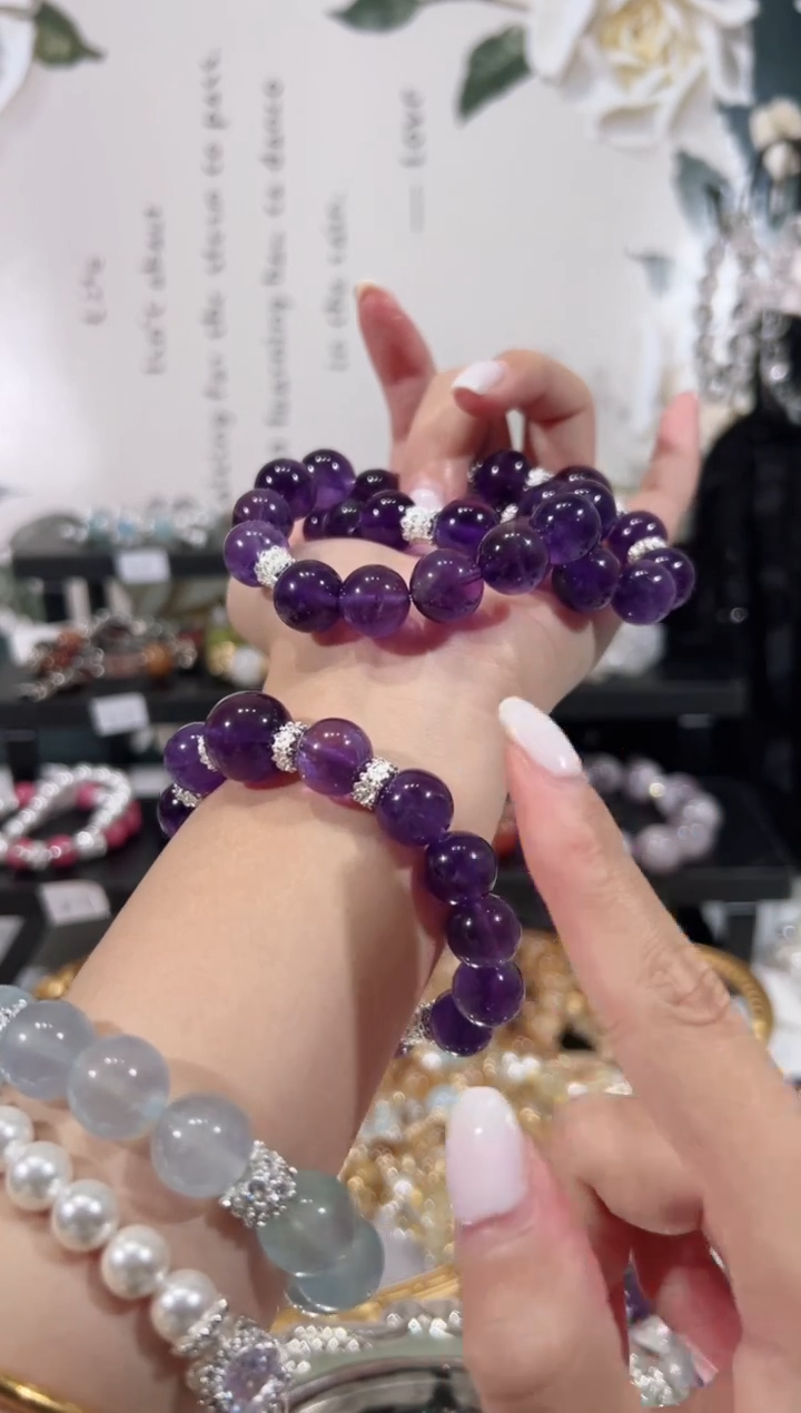 【闪购商品】水晶手链未镶嵌天然水晶默认微瑕 多样性发货发起一