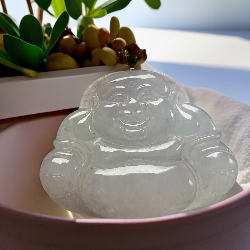 白冰佛公吊坠翡翠