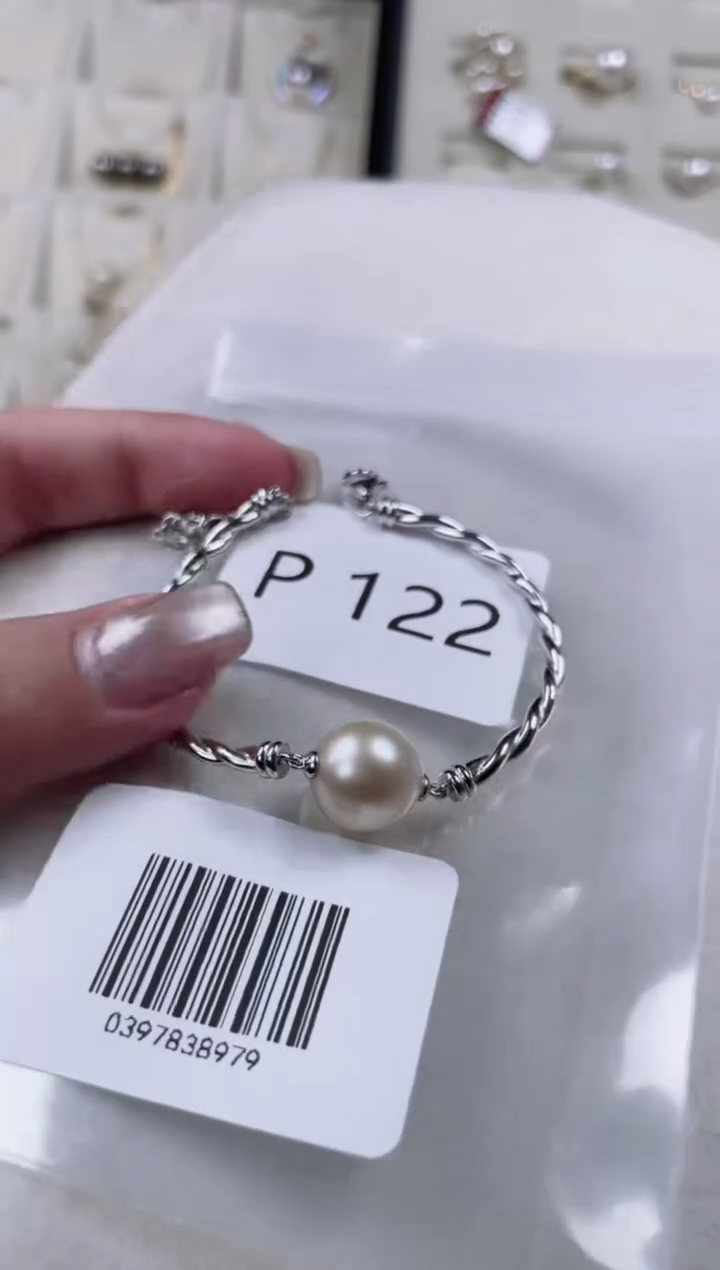【闪购商品】海水珍珠手镯银S925镶嵌P122