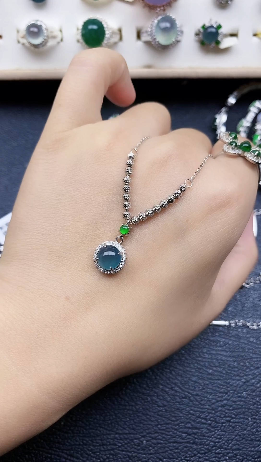 【闪购商品】翡翠戒指银S925镶嵌11111