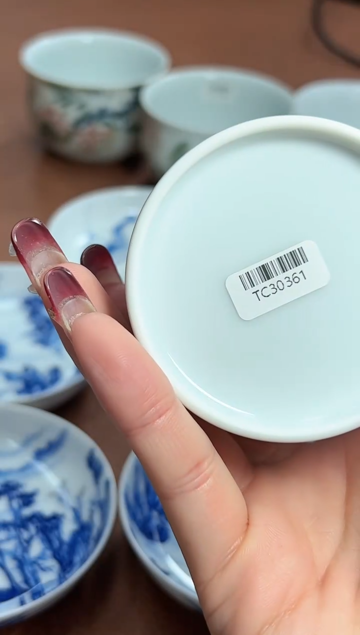 【闪购商品】瓷器水盂TC30361山水人..