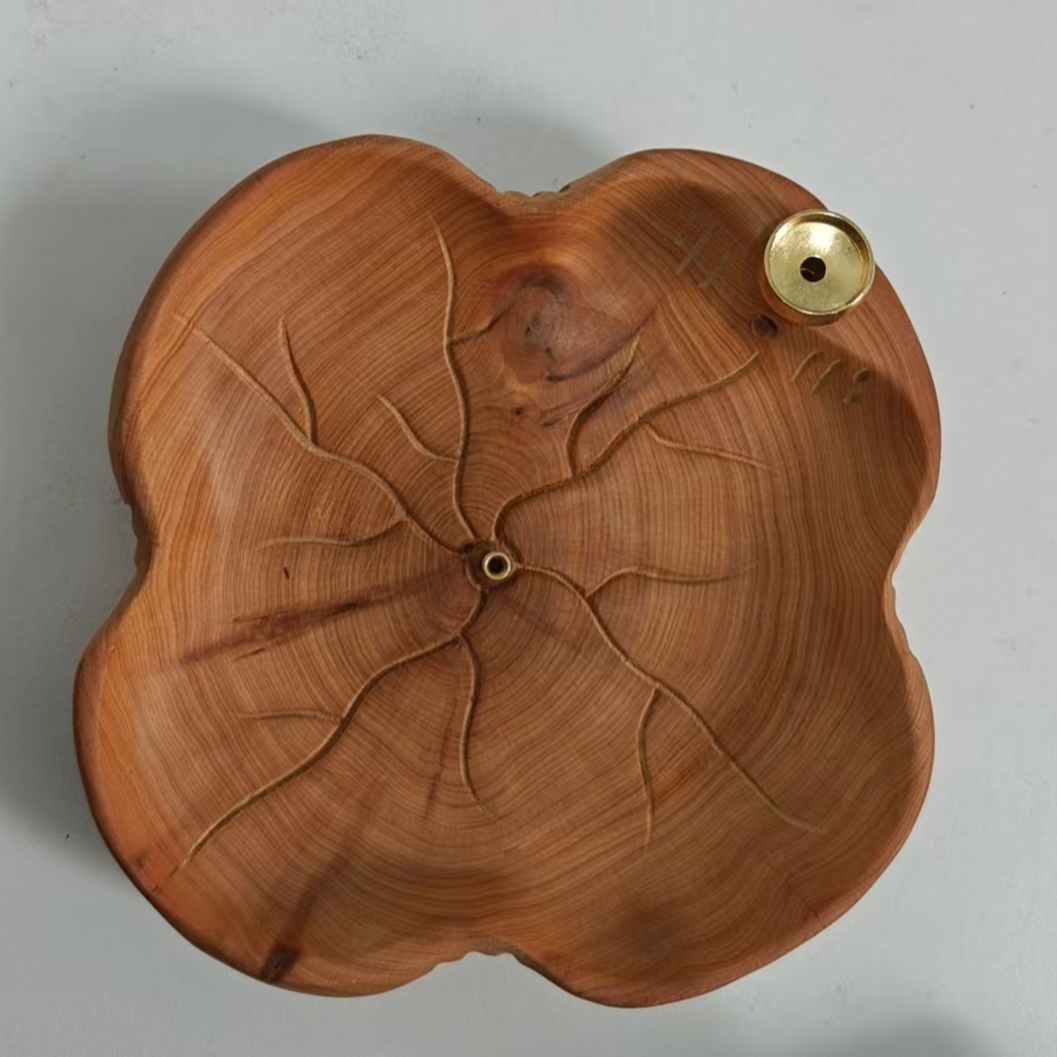 崖柏木莲叶香插香盘随机发（倒流香款）