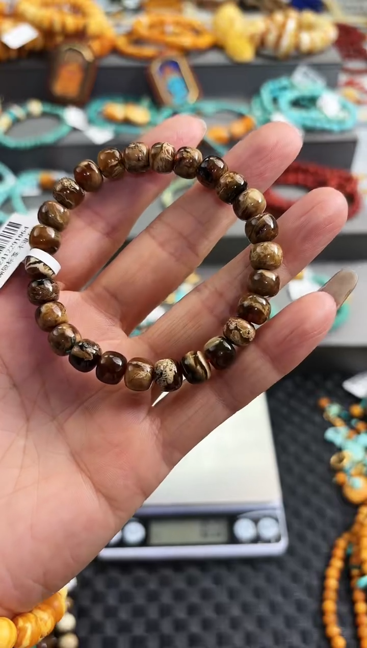 【闪购商品】琥珀手串未镶嵌手串