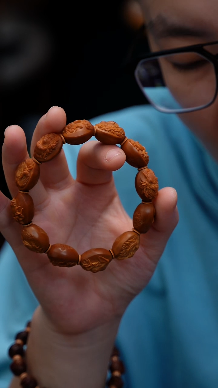 手串/手链橄榄核【十二生肖】周梅老师-兽首风格